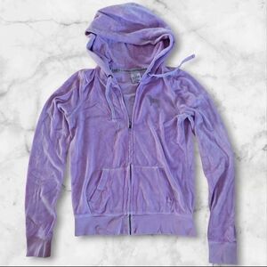 PINK Victoria's Secret Lavender Velour Hoodie